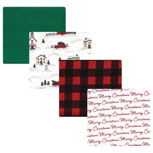 Luvable Friends Little Treasure Flannel Receiving Blankets 4pk