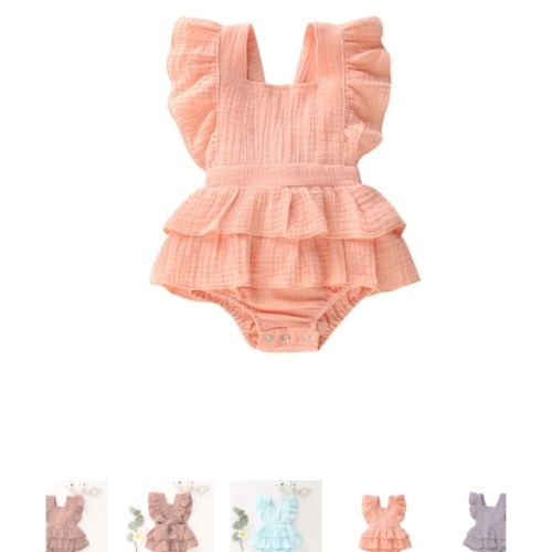 ARIA Ruffle Romper - Hazel & Bo