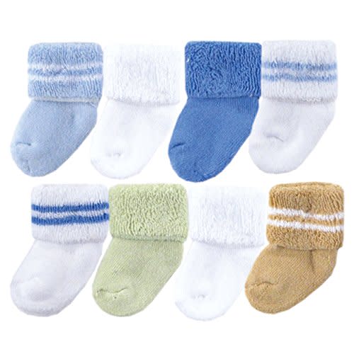 Luvable Friends Unisex Baby Newborn and Baby Terry Socks