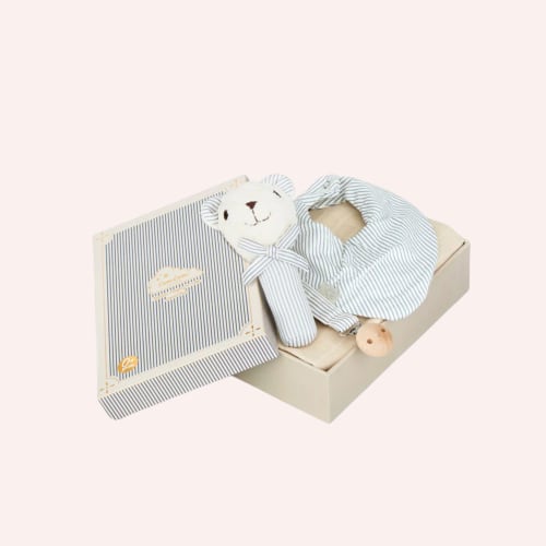 Baby Essentials Gift Box - Blue stripes