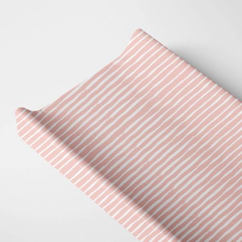 Norani Changing Pad Cover - Pink Stripes
