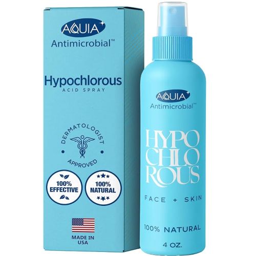 Hypochlorous Acid Spray for Face and Skin; Facial Cleanser | 8oz Face Mist | Antimicrobial Hypochlorous Acid Spray for Skin, Acne, Rash, Eczema, Wound | Topical Facial Cleanser Sprays; Smart Skincare