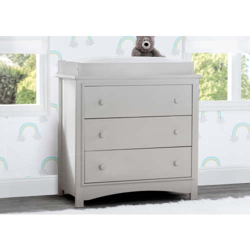 Perry 3 Drawer Dresser with Changing Top and Interlocking Drawers | Delta Children
