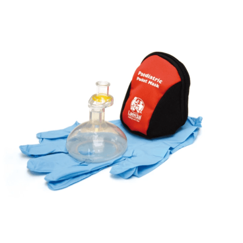 Laerdal Medical Pediatric Pocket Mask with Gloves