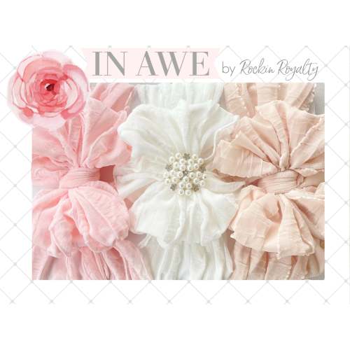 Pretty in Pearls | Signature Ruffled Baby Headband Set of 3