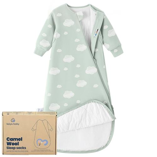 Unisex Sleeping Bag for Babies and Toddlers 1.0 Tog Sleep Sack 6-18Months, Newborn Sleep Sack, Wearable Blanket Baby, One Piece Long Sleeves, Gifts for Baby
