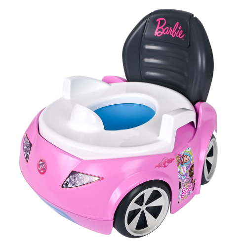 Barbie Dream Potty Training Toilet, Includes Detachable Toddler Toilet Seat and Kids Potty, Ages 12 Months and Up, Pink