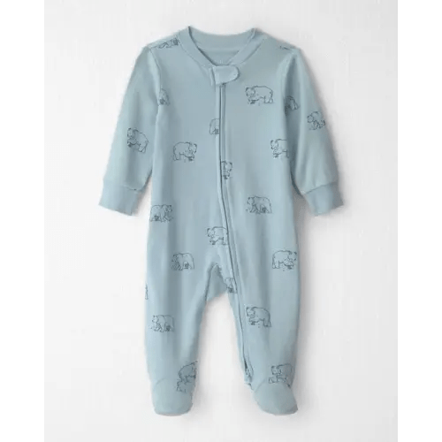 Baby Organic Cotton Sleep & Play Pajamas in Winter Bears - Little Planet | Carter's