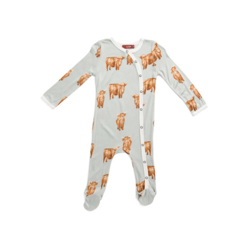 Newborn Boys Highland Cow Footed Sleep Bodysuit | Baby Boys (0-24m) | Marshalls