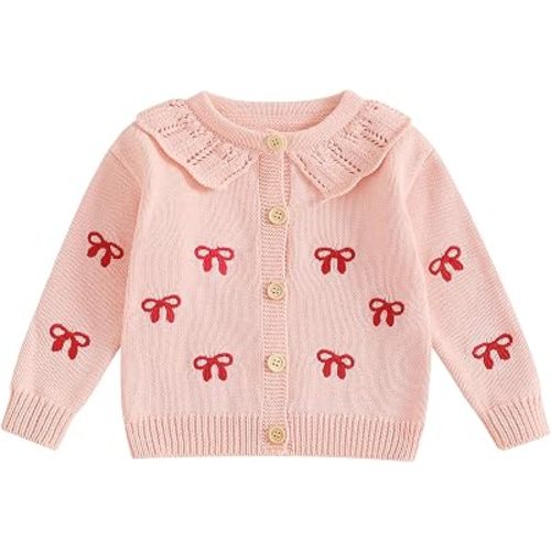 Baby Girl Cardigan Long Sleeve Button Up Sweater Toddler Girl Fall Outfits | baby cardigans toddler cardigans long sleeve sweater