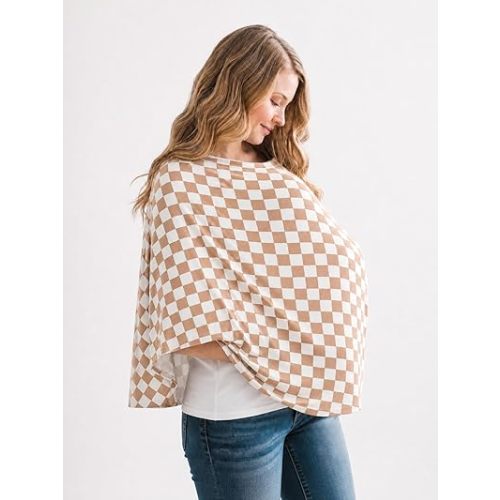 Copper Pearl Multi-Use Cover: Car Seat Covers, Nursing Cover, and Stroller Cover for Sun - Stretchy Fabric, All-Season Use, Stylish Designs, Easy Access for Moms - Rad