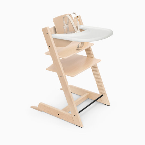 Stokke Tripp Trapp High Chair² + Tray Bundle - Natural/White