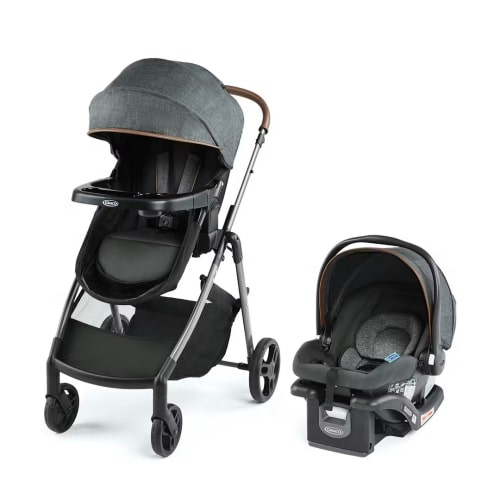 Stroller, Carrier, and Car Seat - Graco Modes Trio Travel System, Hemlock