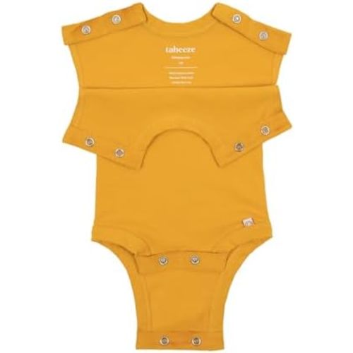 Bottom-Up Baby Bodysuit, Onesie with Top Snaps, As Seen on Shark Tank, 100% GOTS Organic Cotton, Boy/Girl Clothes