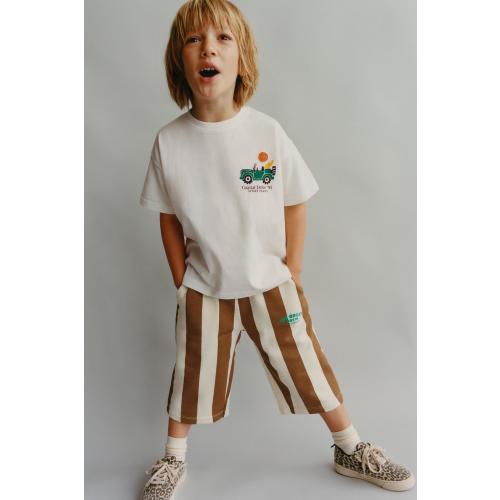 PRINTED T-SHIRT - Ecru | ZARA United States