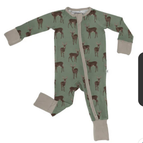 Goosies Kid's Whitetail Deer Long-Sleeve Zip PJ