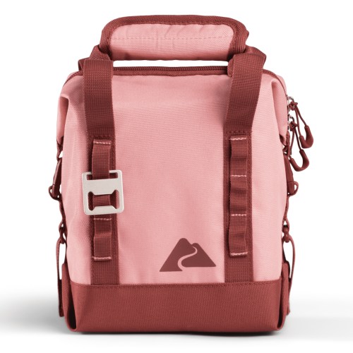 Ozark Trail Folding 6-Can 4 qt Soft-Sided Cooler with Built-in Bottle Opener, Rose