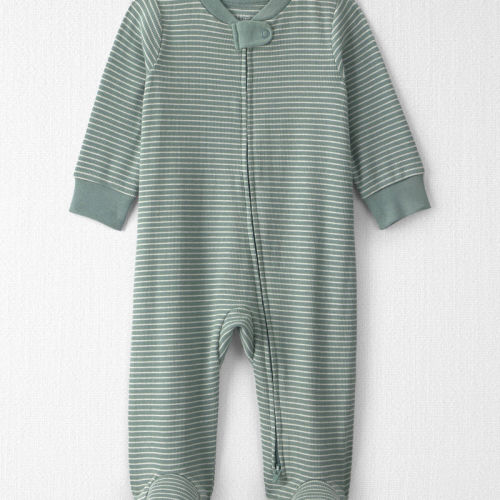 Baby Organic Cotton Ribbed Sleeper in Stripes | Carter’s Oshkosh Canada