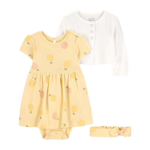 Carter's Child of Mine Baby Girl Dress Set, 3-Piece, Sizes Preemie-6/9 Months