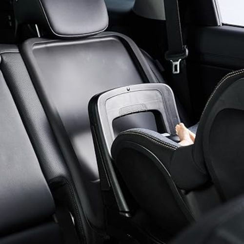 Siliguard Car Seat Protector for Leather Seats - No Indentation & Non-Slip Grip, Waterproof Seat Cover, Ultra-Thin Silicone Carseat Mat is LATCH Compatible for Baby, Child & Toddler Car Seats (Black)
