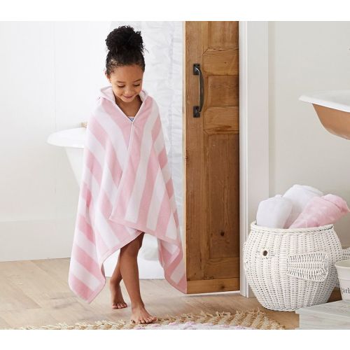 Rugby Stripe Kid Hooded Towels
