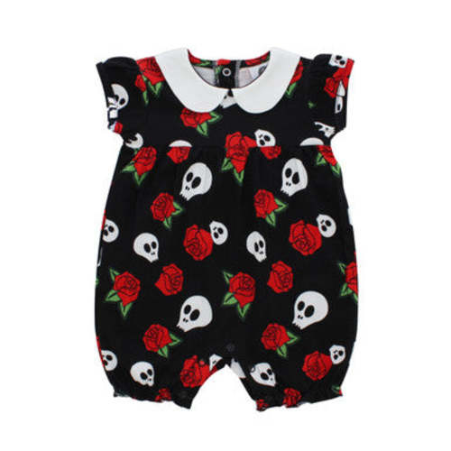 Skull and Rose romper – Metallimonsters