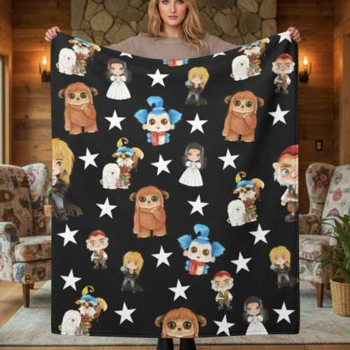 Labyrinth Worm Throw Blanket- Ludo The Labyrinth-Labyrinth Character Blanket