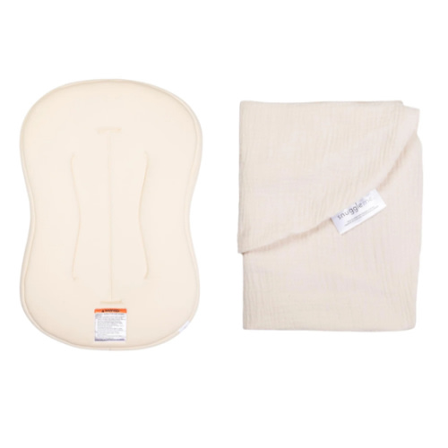 Lounger Curve + Muslin Cover Set | Natural