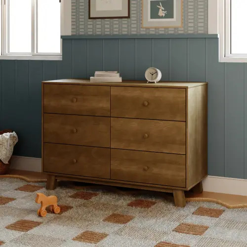 Hudson Modern 6-Drawer Assembled Double Dresser