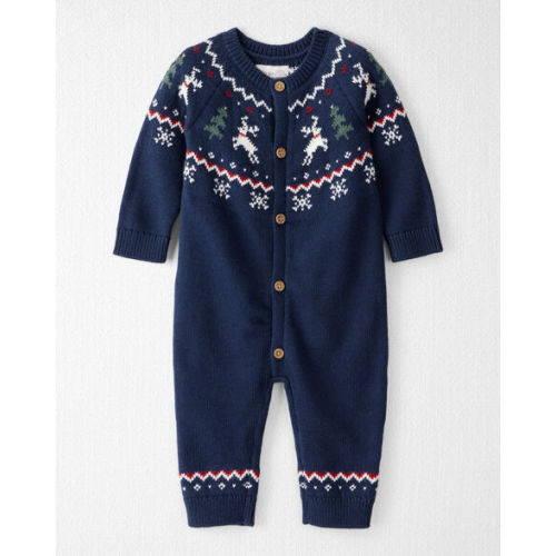 Baby Organic Cotton Fair Isle Sweater Knit Jumpsuit - Little Planet | Carter's