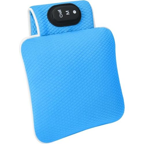 Baby Vibrating Sleep Soother, Baby Soothers for Sleep, 3 Adjustable Vibration Modes, 90 Min Timer, Use for Cribs & Strollers-Light Lake Blue