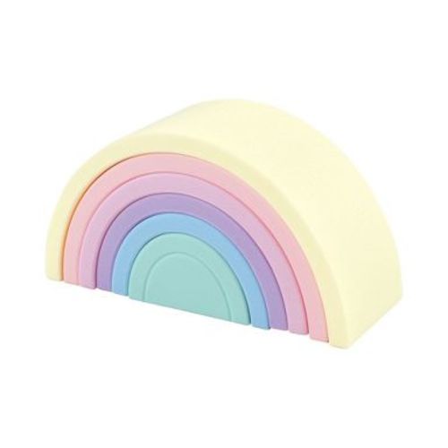Hudson Baby Silicone Toy Arches, Pastel Rainbow, One Size