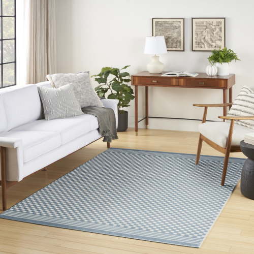 Nourison Casual 5'3" x 7' Blue Coastal, Nautical & Beach Indoor Rug