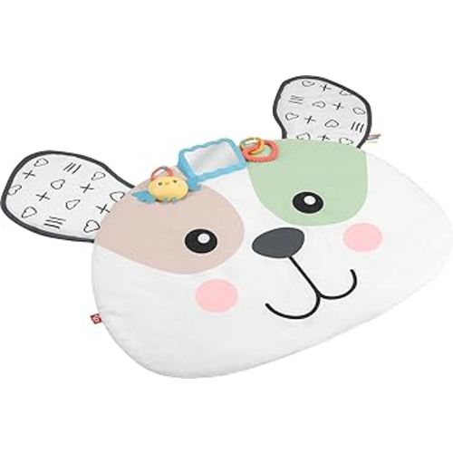 Fisher-Price Baby Tummy Time Toy, Puppy Perfection Giant Play Mat with Sensory Development Activities for Newborns 0+ Months (Amazon Exclusive)