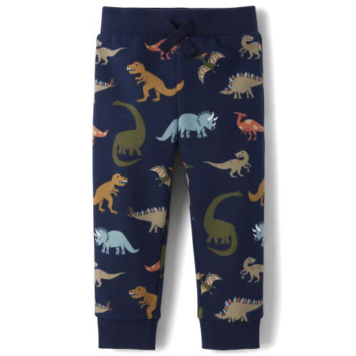 The Children's Place Baby & Toddler Boys Active Printed Fleece Jogger Pants, Sizes 6M-5T