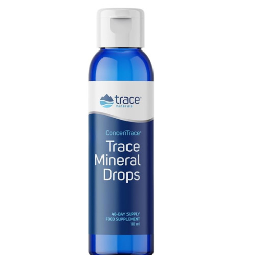 Trace Minerals ConcenTrace Trace Mineral Drops - Liquid Supplement for Bone & Joint Support - Aids Hydration & Electrolyte Restoration - Unflavored-Original, 4 fl oz (48 Servings)