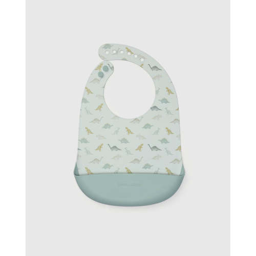 Silicone Bib Printed - Dino Friends