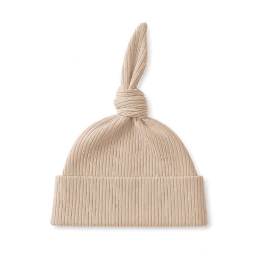 Tan / Ribbed Beanie