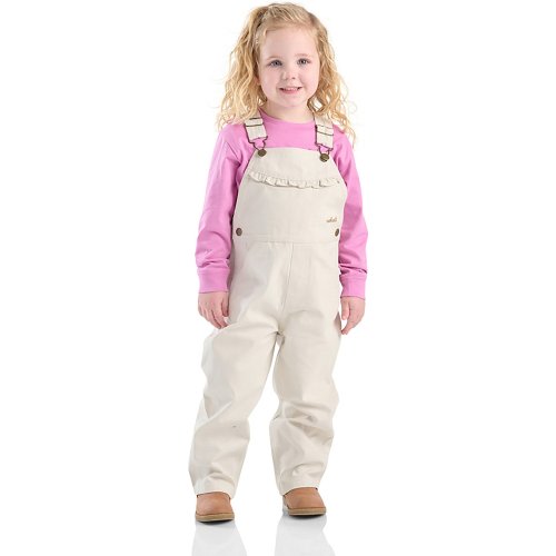 Carhartt Infant Girls' Canvas Ruffle Front Overalls