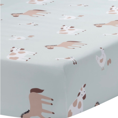 Farmyard Friends Fitted Crib Sheet