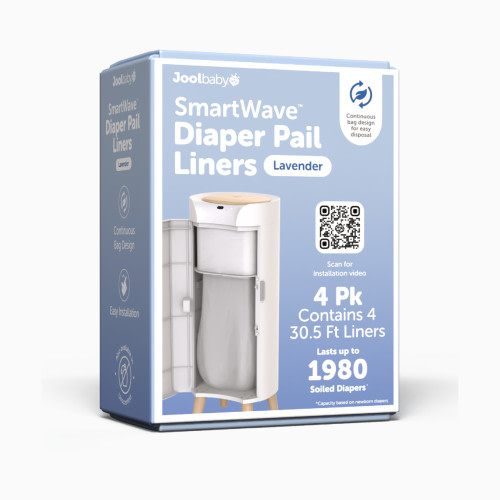 Jool Baby SmartWave Touch-Free Diaper Pail Liner Refills, 4 Pack - Lavender