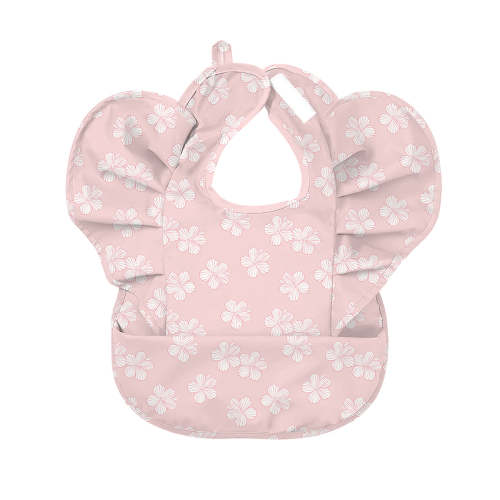 Sweet Bloom Waterproof Bib with Ruffles