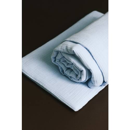 MUSLIN CRIB DUVET COVER SET