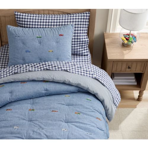 Embroidered Multi Icons Comforter & Shams | Pottery Barn Kids