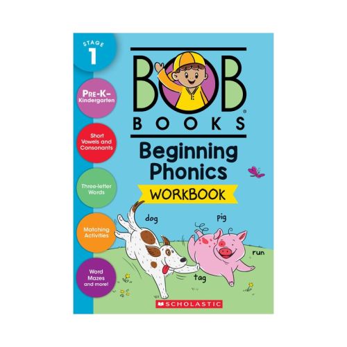 Bob Books - Beginning Phonics Workbook Phonics, Writing Practice, Ages 4 and Up, Kindergarten, First Grade (Stage 1: Starting to Read) - (Paperback)