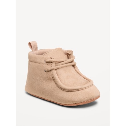 Faux-Suede Derby Boots for Baby