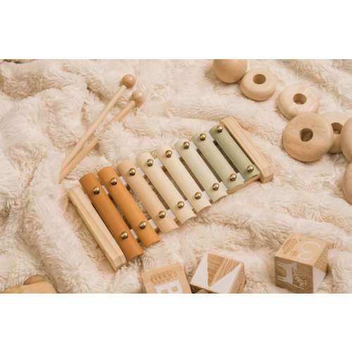 Xylophone - Montessori Toys Baby Gifts - Aesthetic & Functional Kids Musical Instrument – Modern Boho Xylophone for Kids - Wooden Xylophone