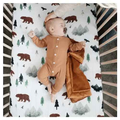 Brands We Love Cotton Muslin Crib Sheet Yosemite by Janie and Jack