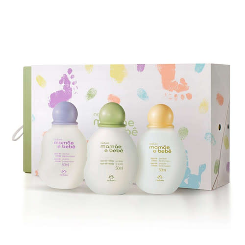 Natura - Mamae e Bebe - Trio Miniaturas  de Aguas de Colonia 3 Fragrancias 50Ml
