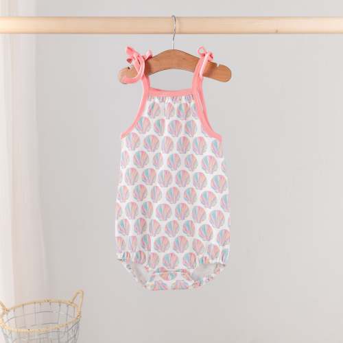 Shell Yeah! Organic Cotton Shoulder-Tie Onesie